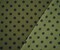 Green-Black Polka Dots Printed Poly Chiffon Woven Fabric By the Yard